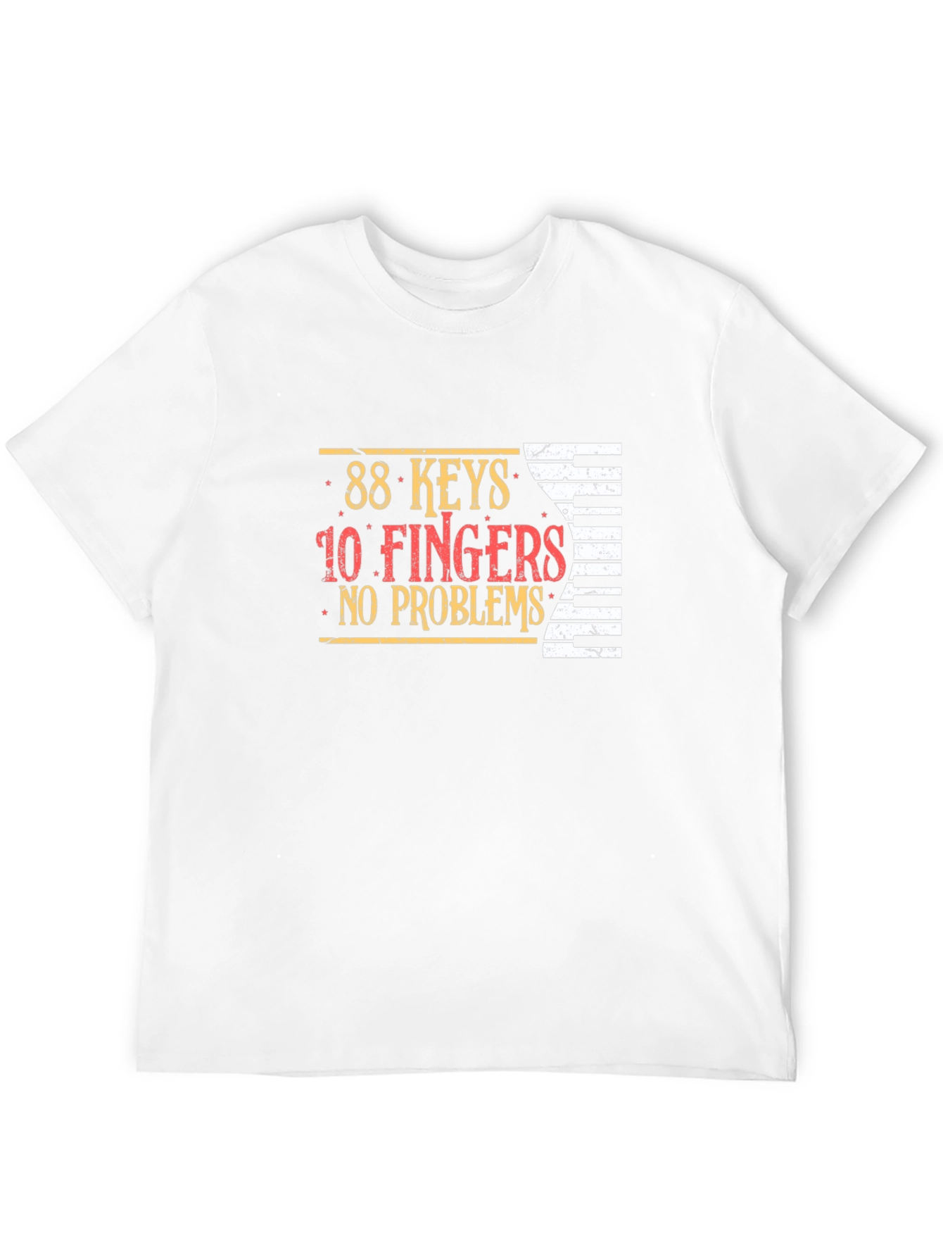 88 Keys 10 Fingers No Problems Graphic T-Shirt