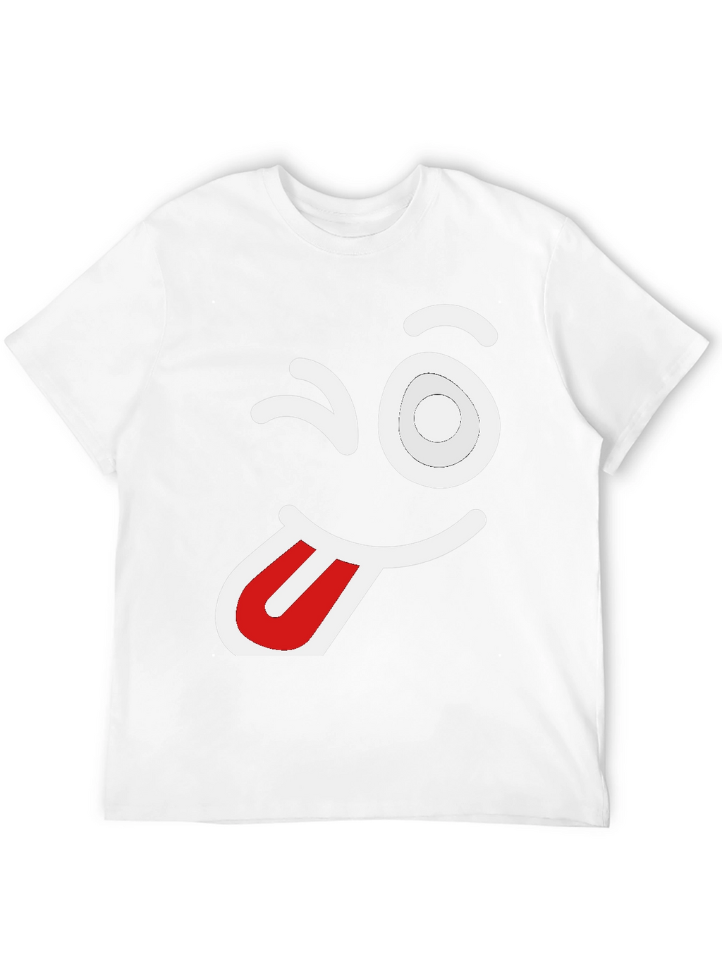 Winking Face Graphic Tee - Fun & Playful