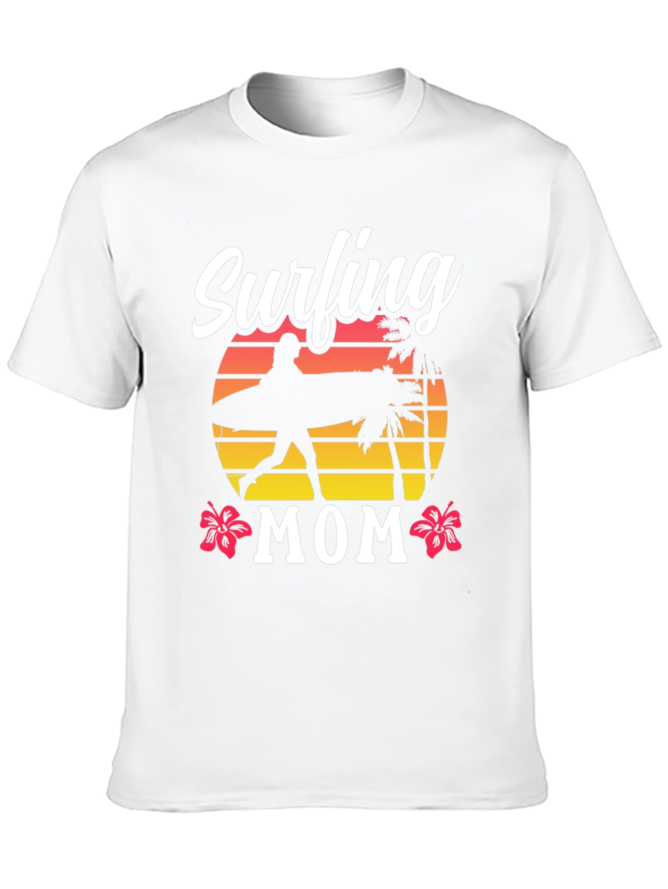 Surfing Mom T-Shirt - Beach Lover Tee