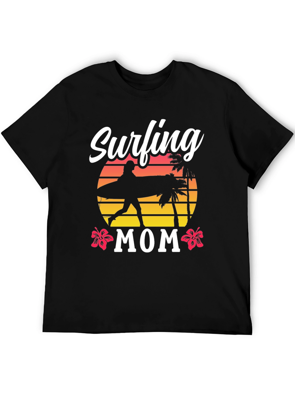 Surfing Mom T-Shirt - Beach Lover Tee