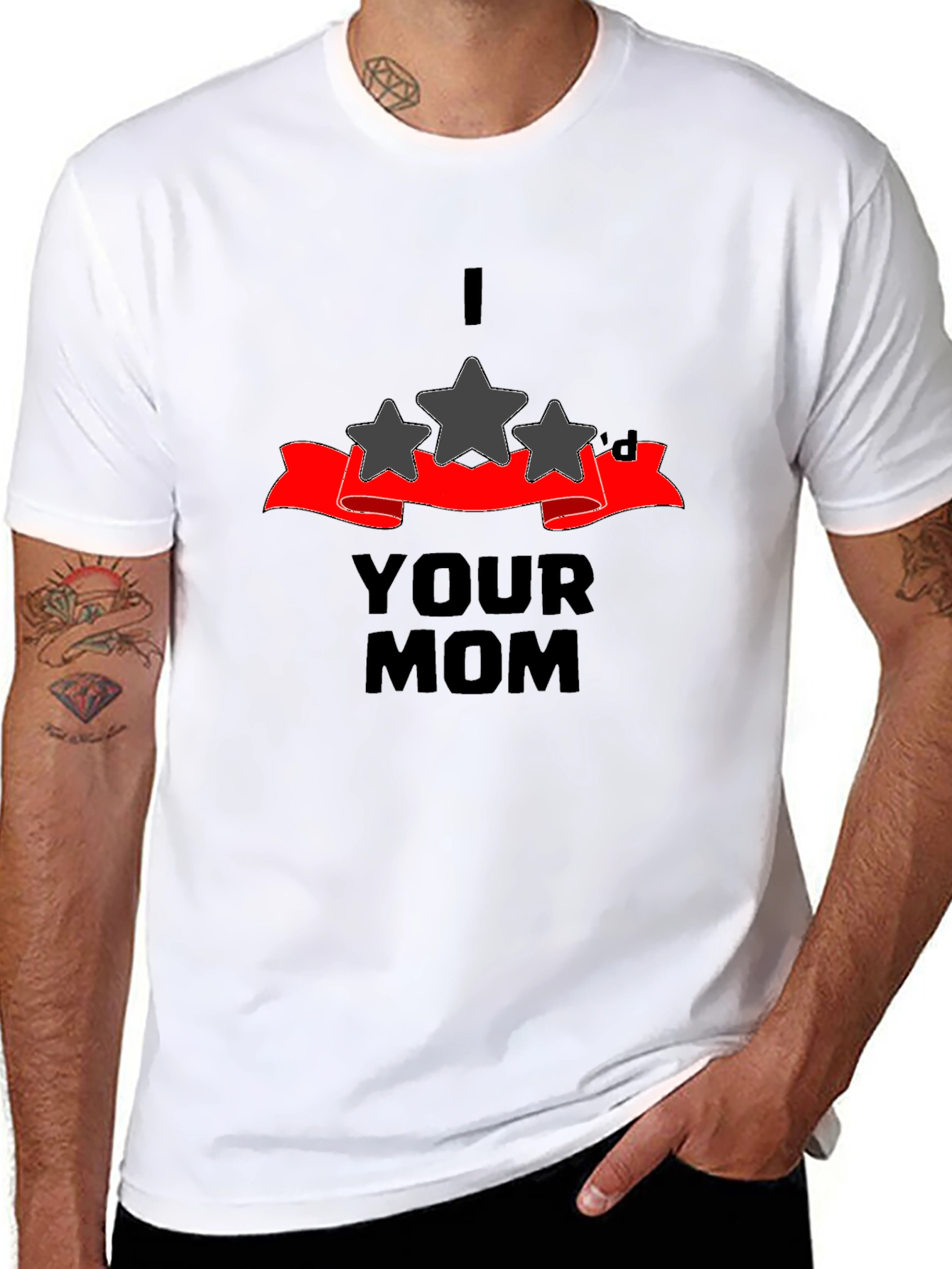 I Three Stard Your Mom Graphic T-Shirt