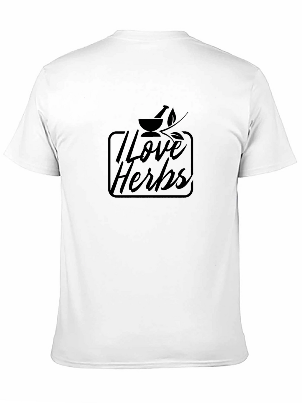 I Love Herbs Black Graphic T-Shirt