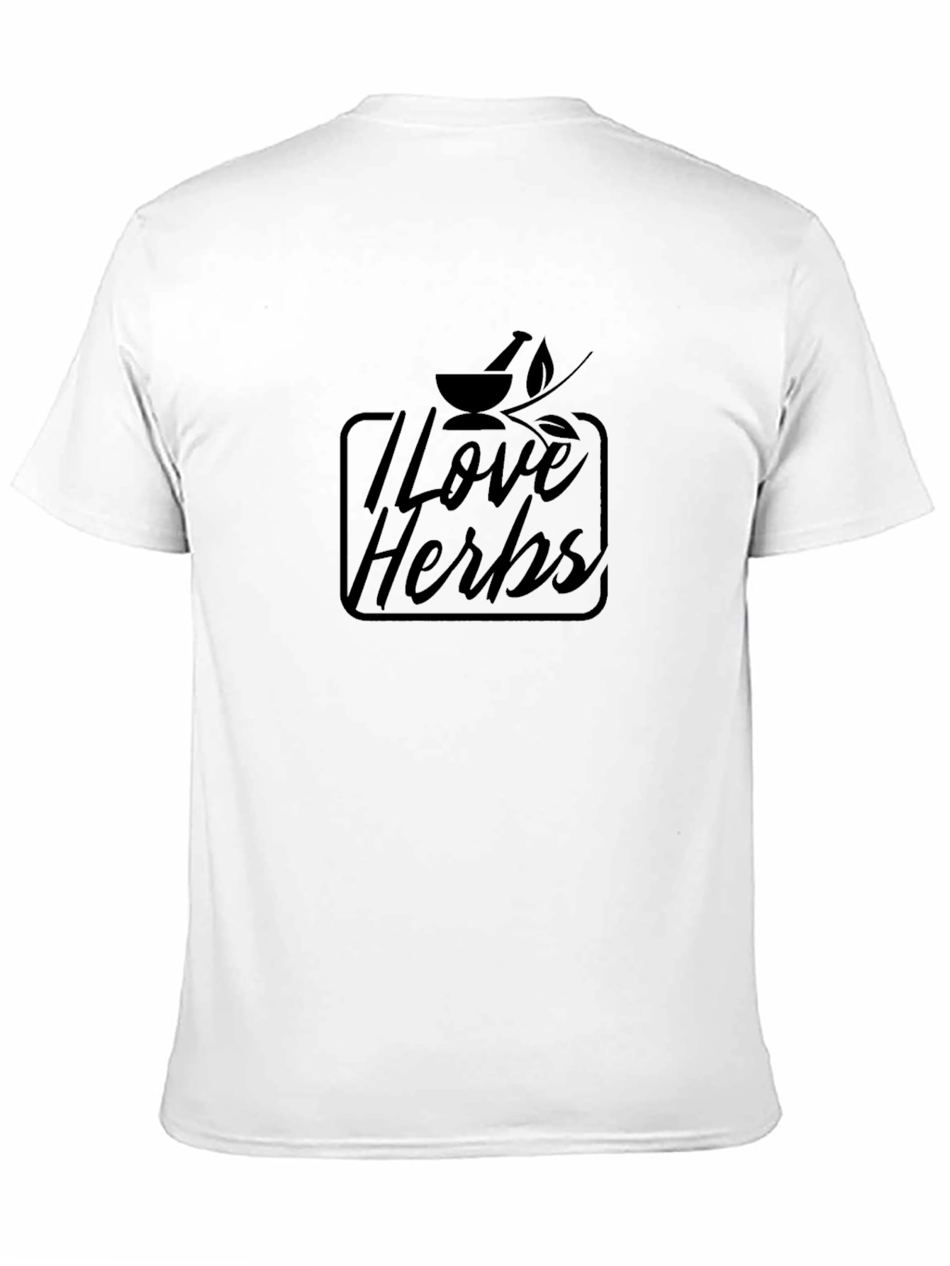 I Love Herbs Black Graphic T-Shirt