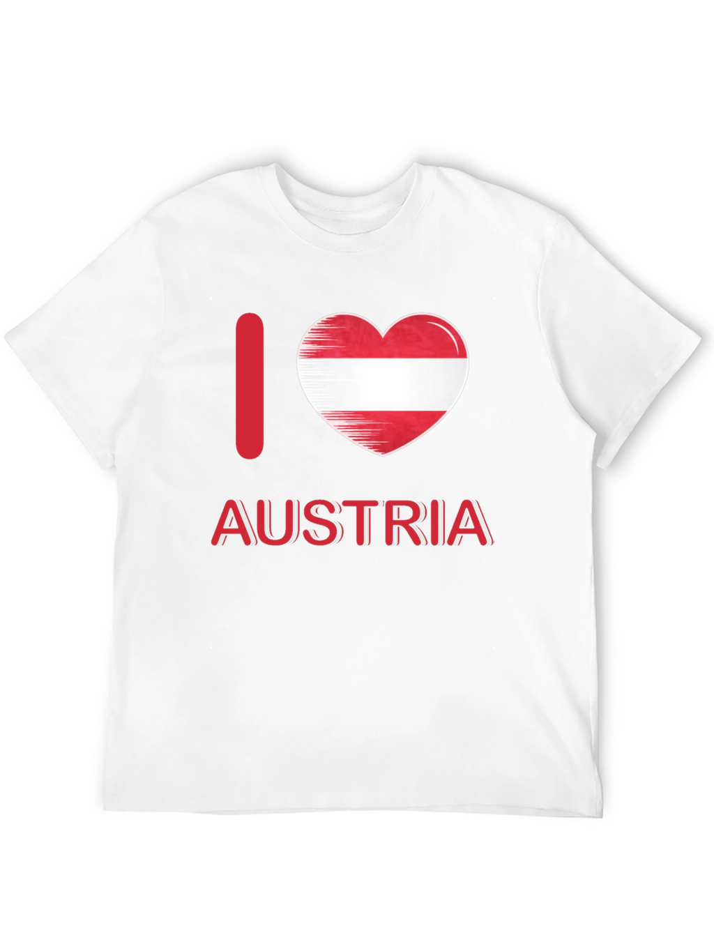 I Heart Austria T-Shirt - Black Cotton Tee