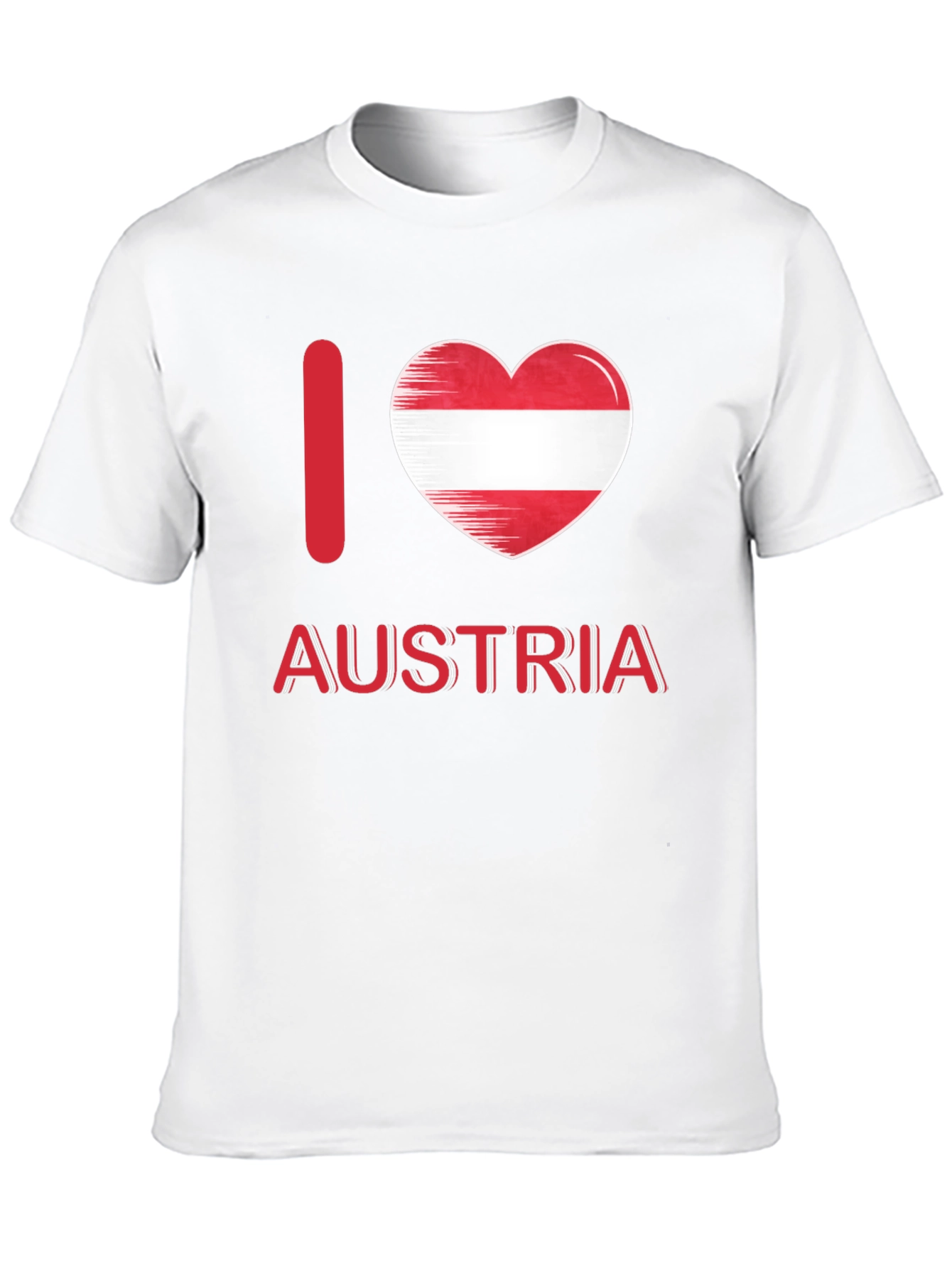 I Heart Austria T-Shirt - Black Cotton Tee
