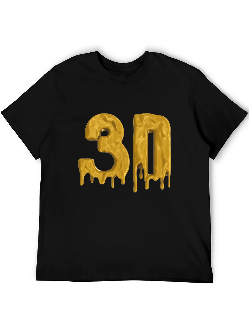 Dripping Gold 3D Graphic T-Shirt