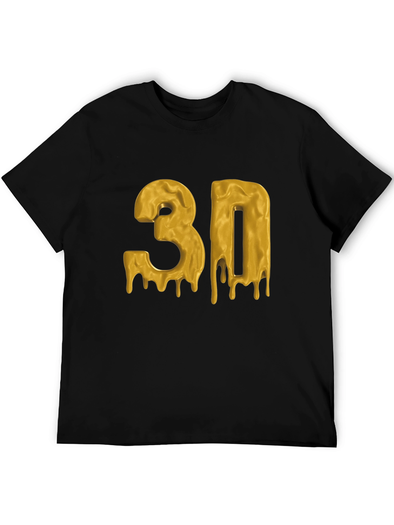 Dripping Gold 3D Graphic T-Shirt