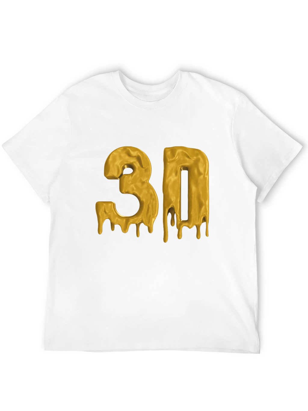 Dripping Gold 3D Graphic T-Shirt