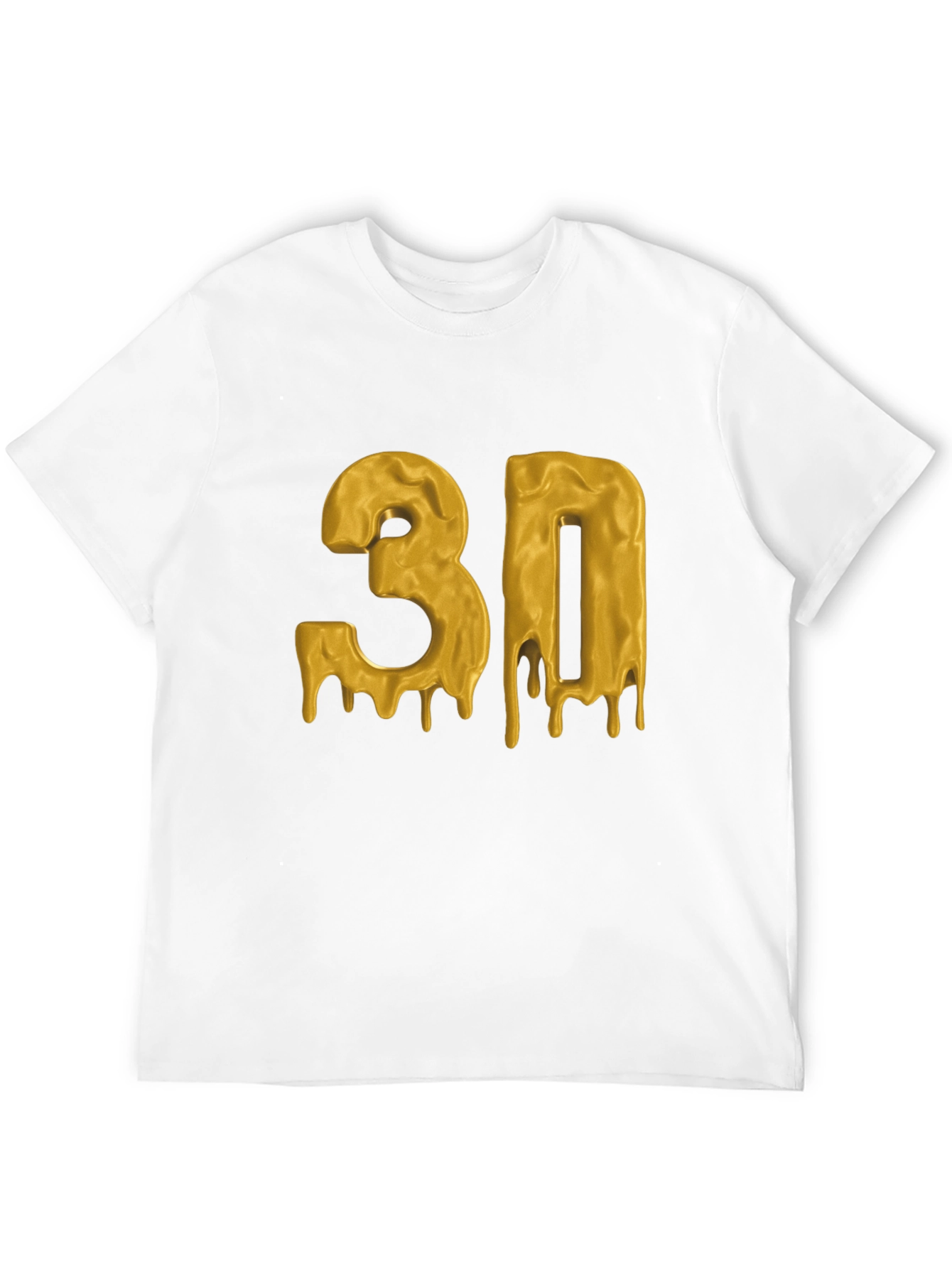 Dripping Gold 3D Graphic T-Shirt