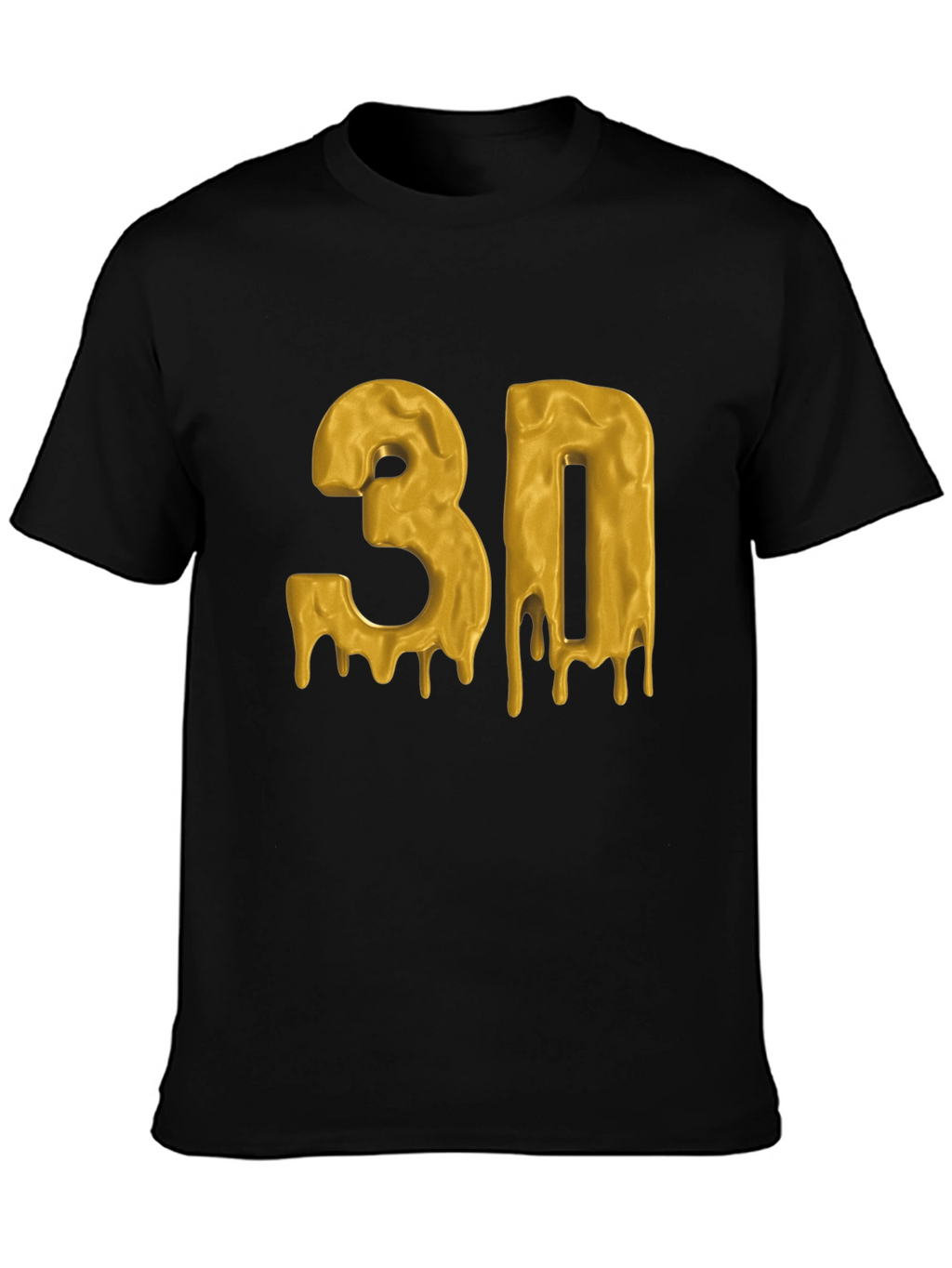 Dripping Gold 3D Graphic T-Shirt