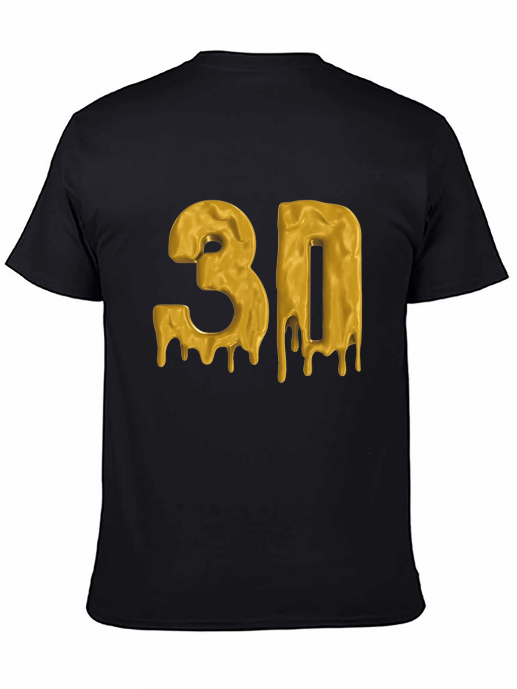 Dripping Gold 3D Graphic T-Shirt