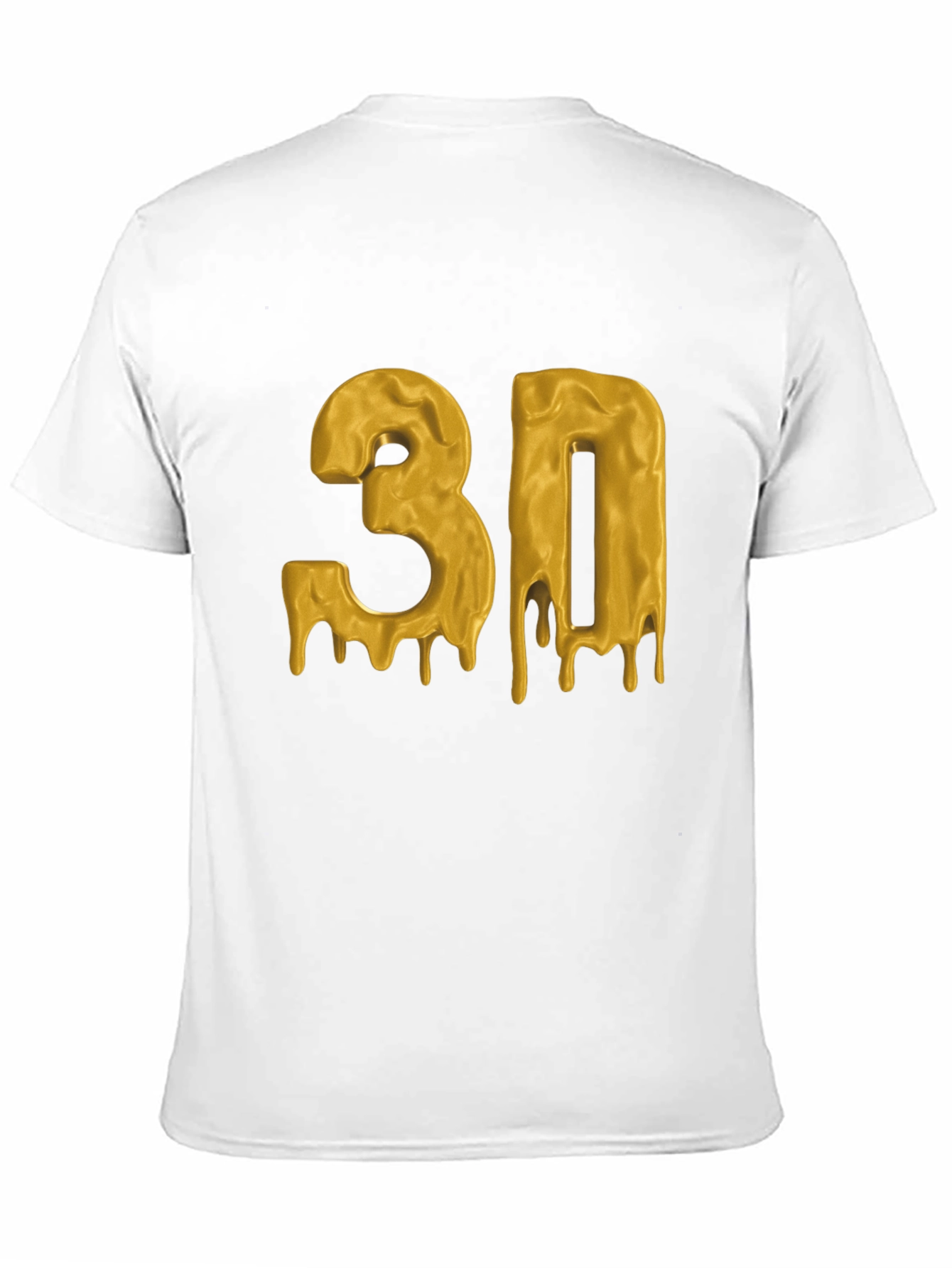 Dripping Gold 3D Graphic T-Shirt