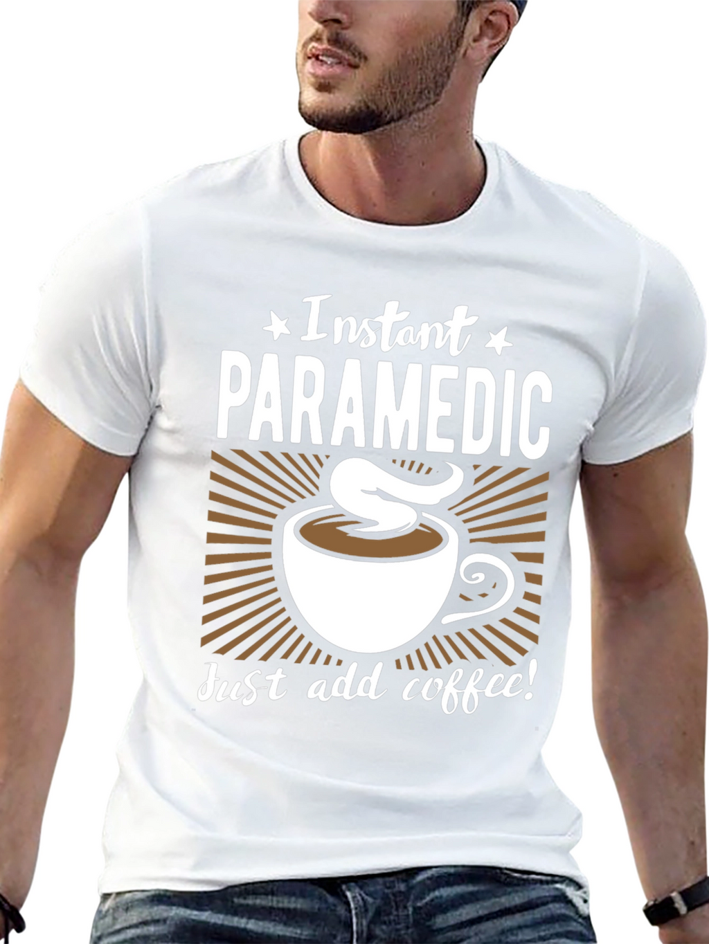 Instant Paramedic Coffee Graphic T-Shirt
