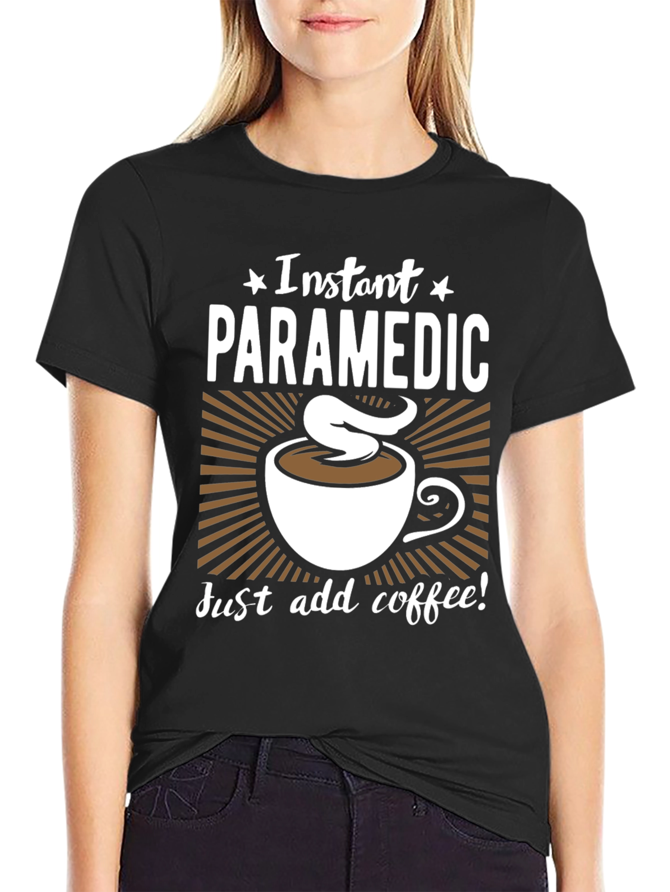 Instant Paramedic Coffee Graphic T-Shirt