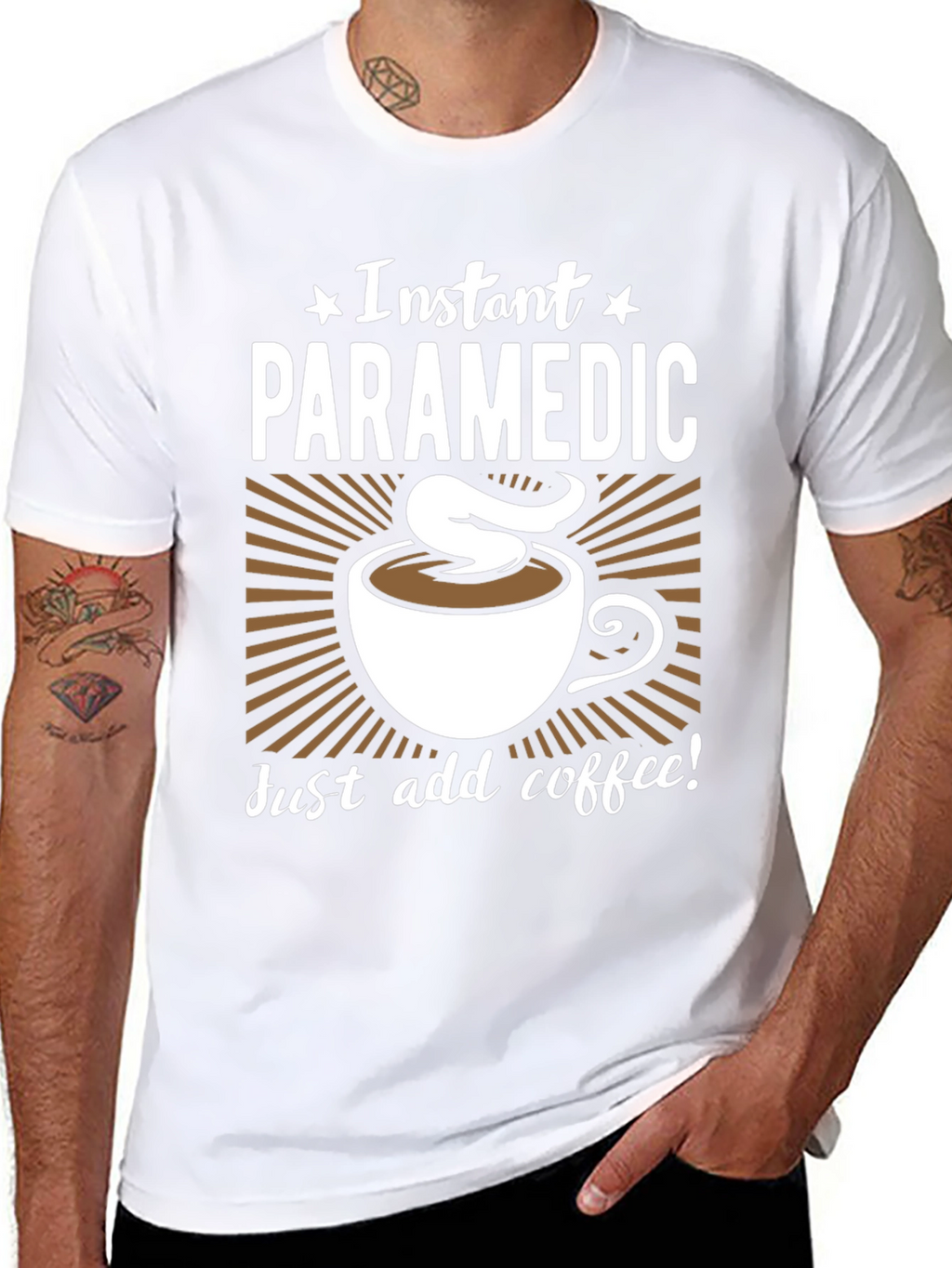 Instant Paramedic Coffee Graphic T-Shirt