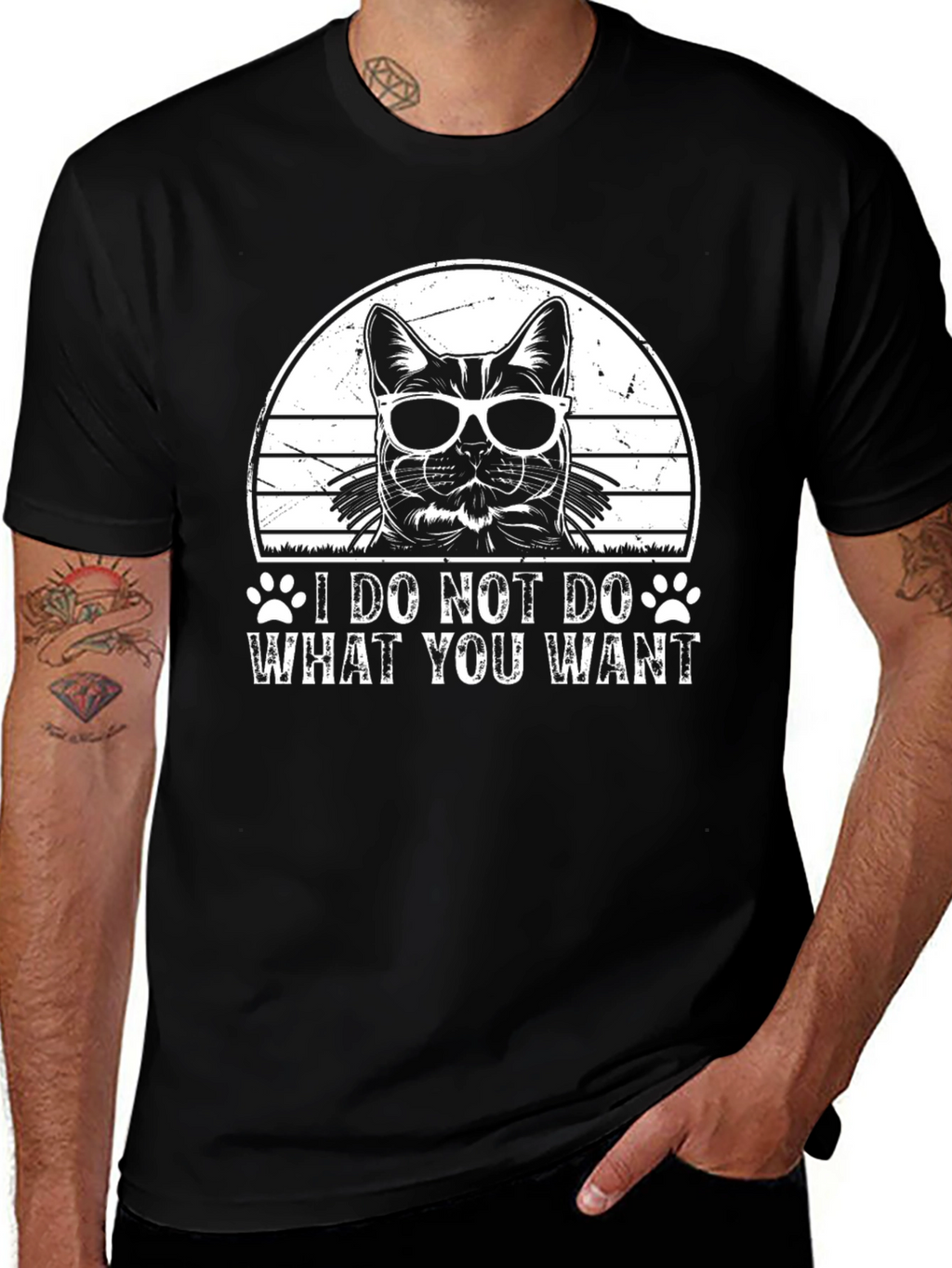I Do Not Do What You Want Cat T-Shirt
