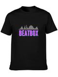 Beatbox Graphic Tee - Black Cotton Short Sleeve