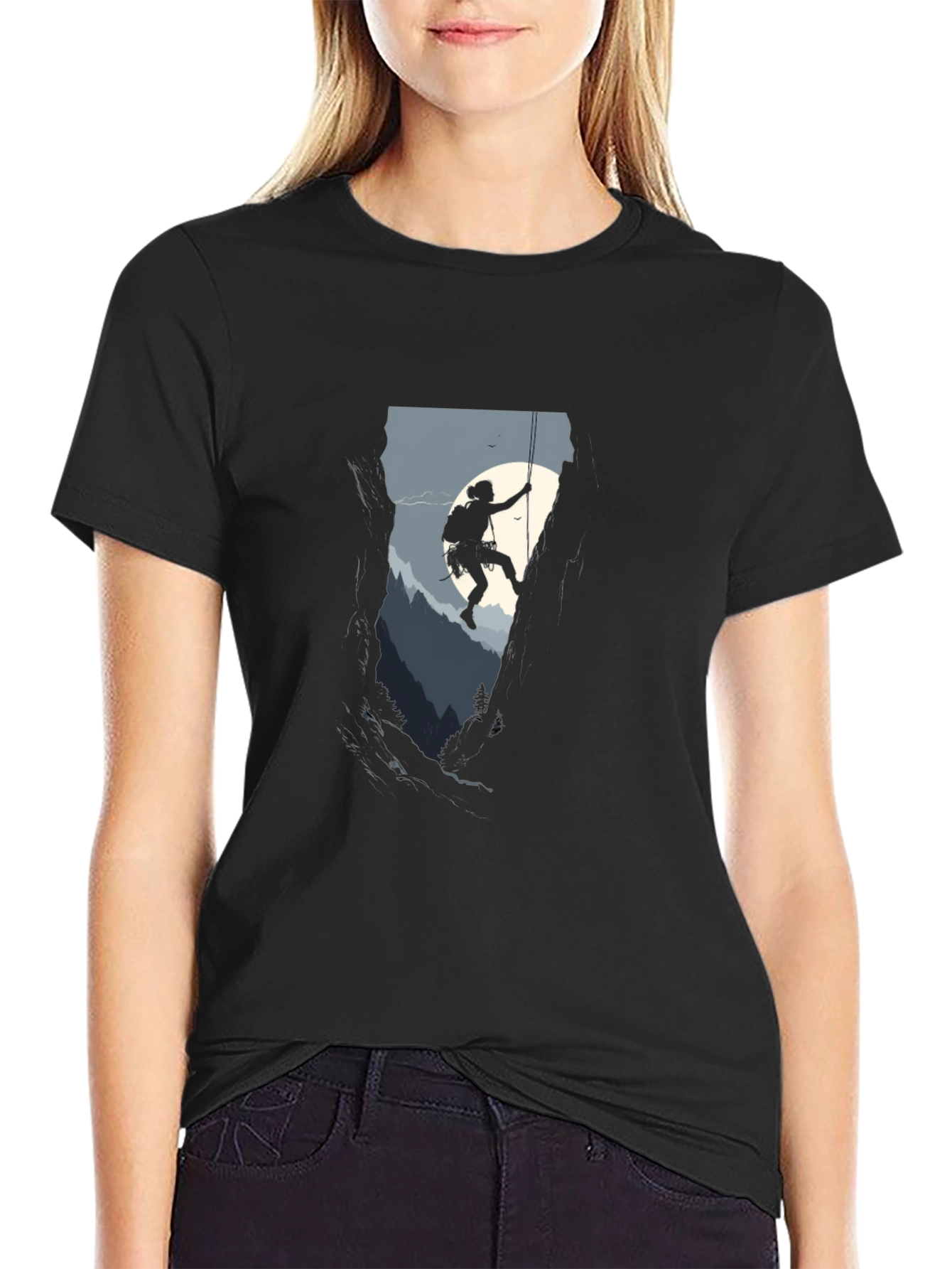 Climbing Silhouette Graphic Tee - Adventure Ready