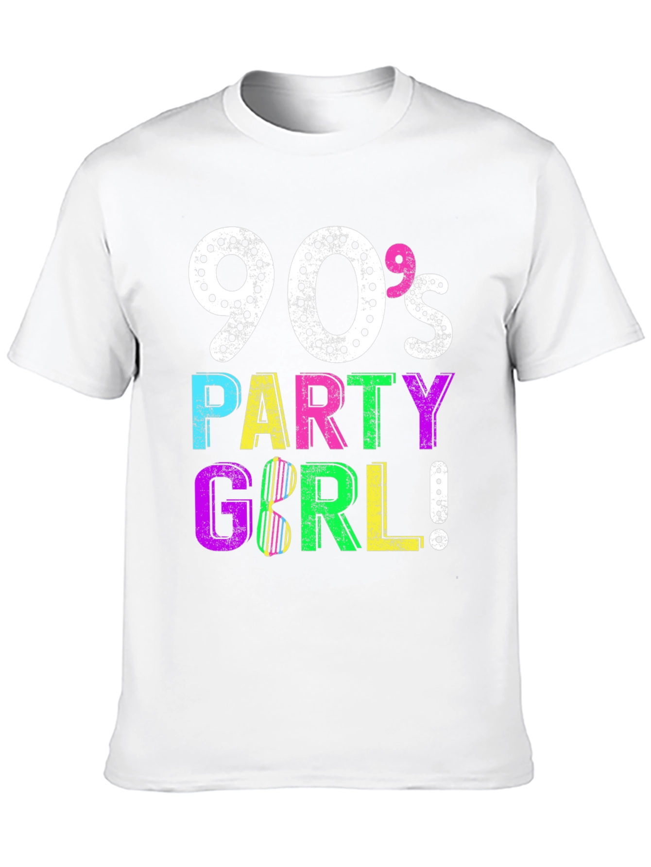 90s Party Girl Graphic Tee - Retro Style!