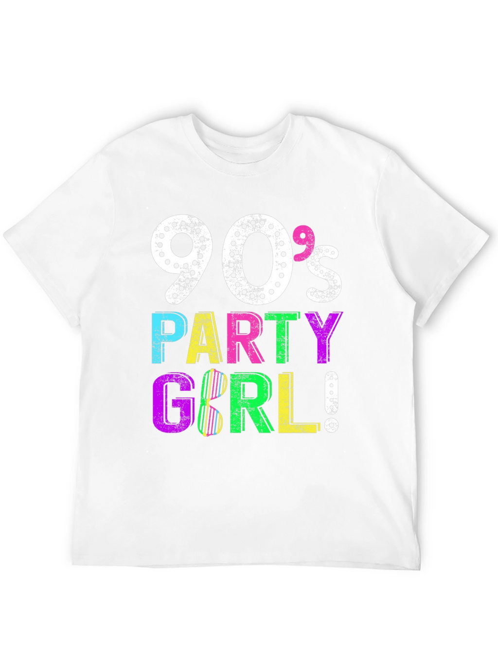 90s Party Girl Graphic Tee - Retro Style!