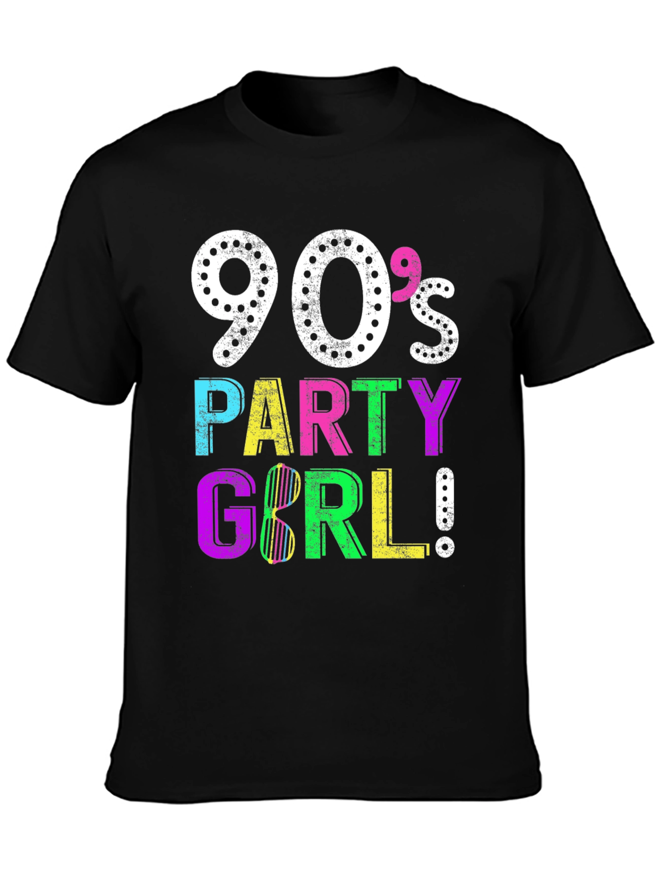 90s Party Girl Graphic Tee - Retro Style!