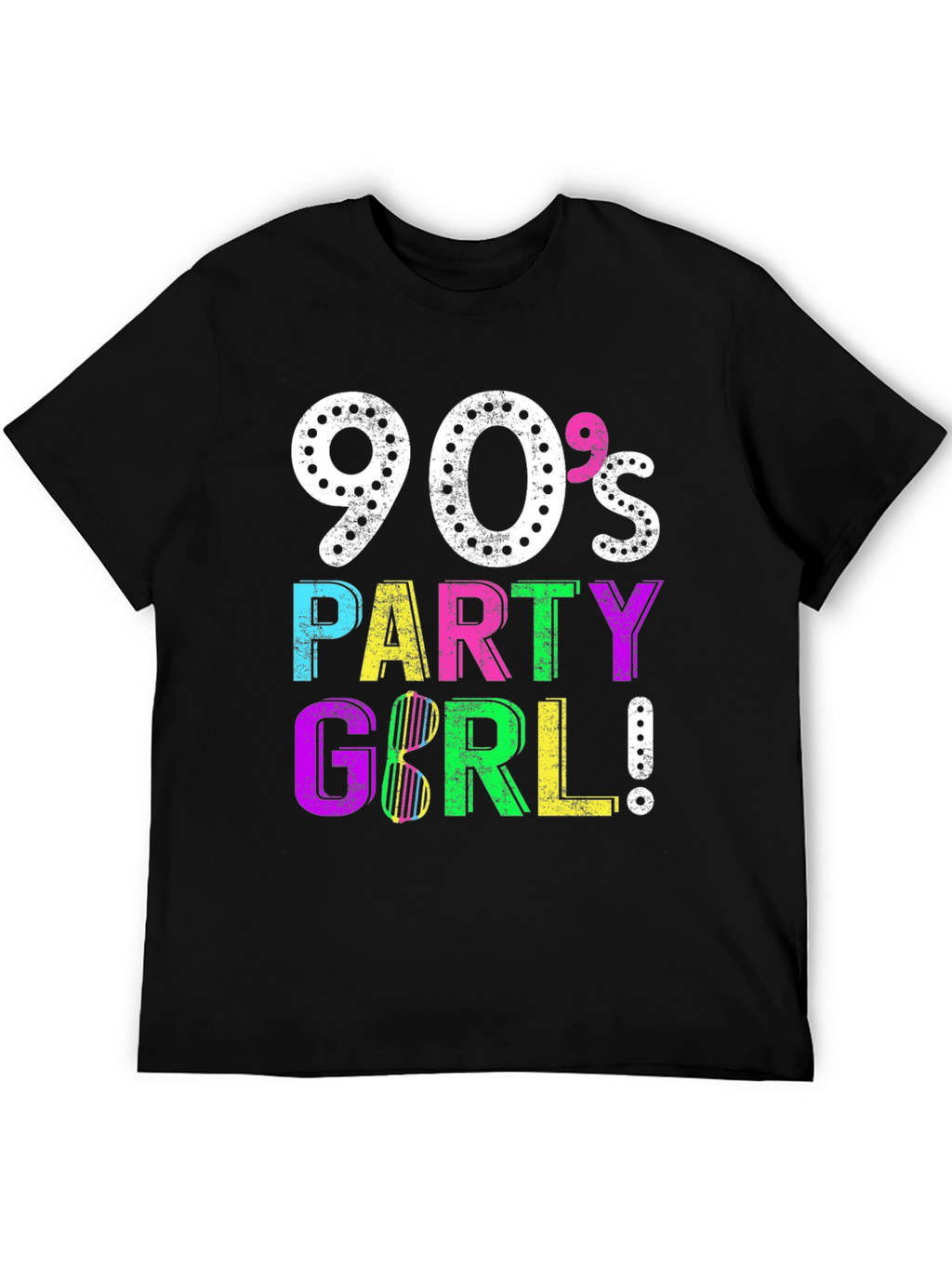 90s Party Girl Graphic Tee - Retro Style!