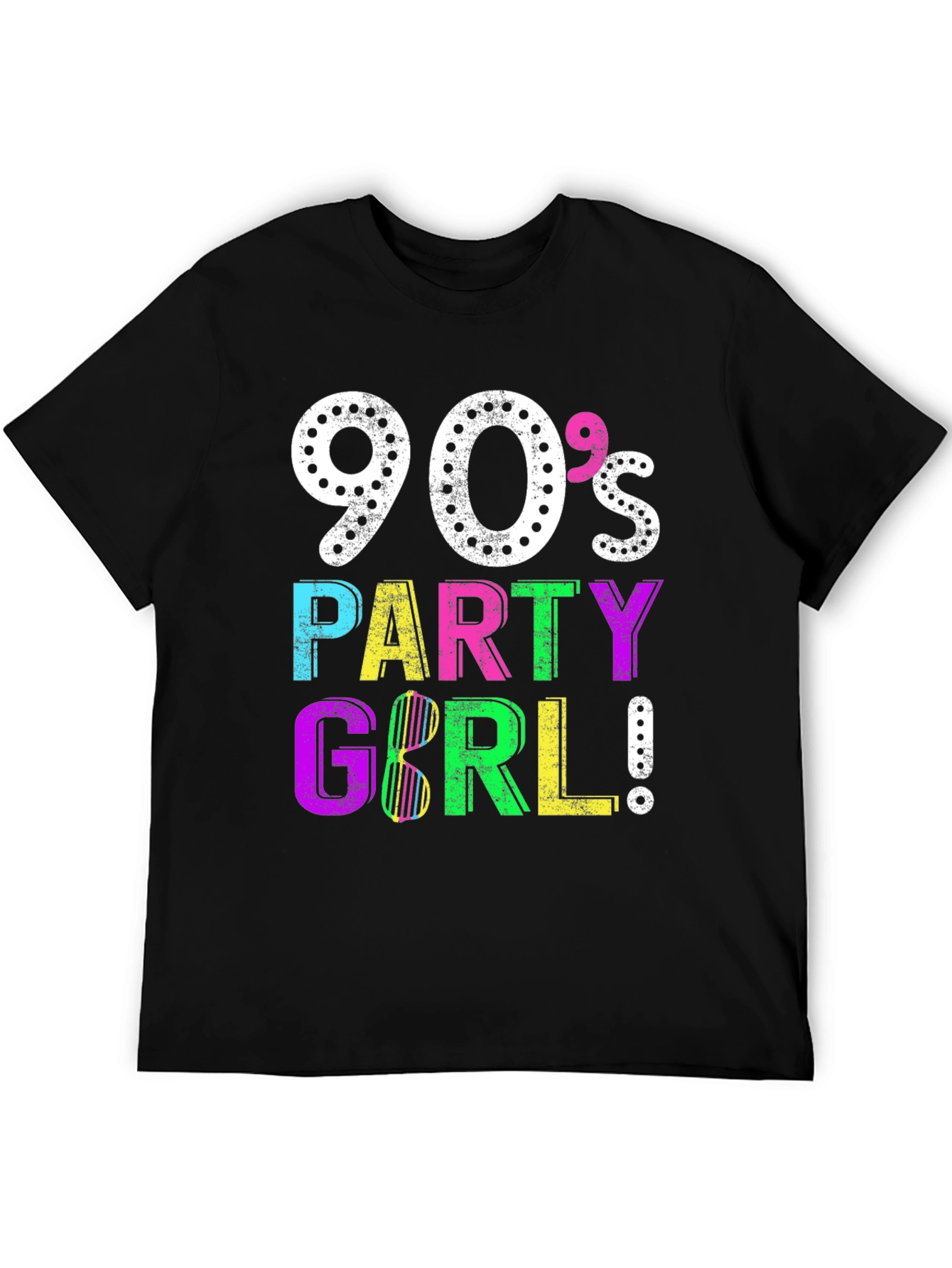 90s Party Girl Graphic Tee - Retro Style!