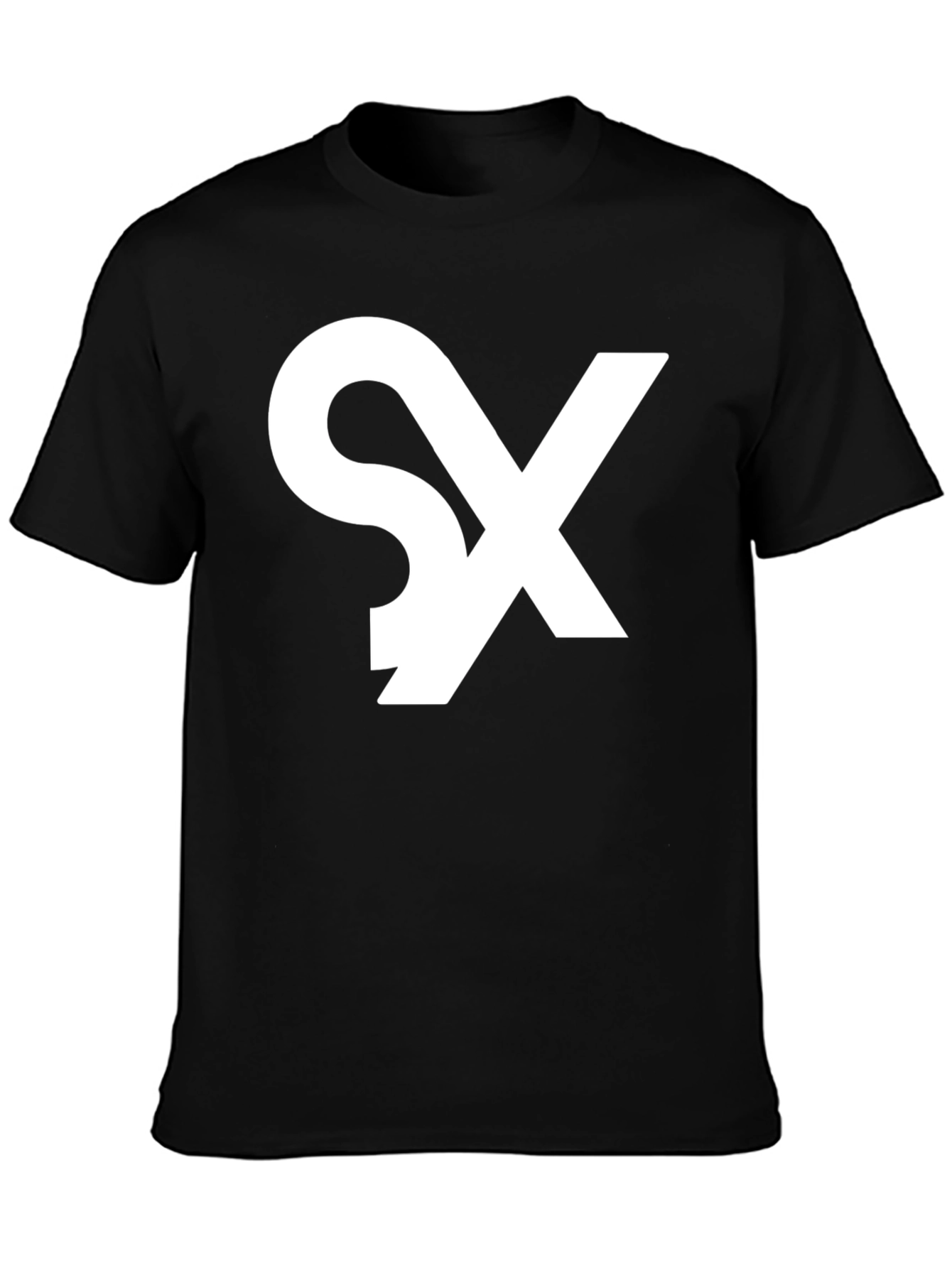 Modern SX Graphic Print Black T-Shirt
