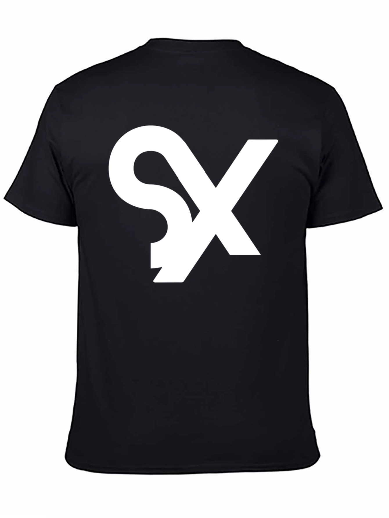Modern SX Graphic Print Black T-Shirt