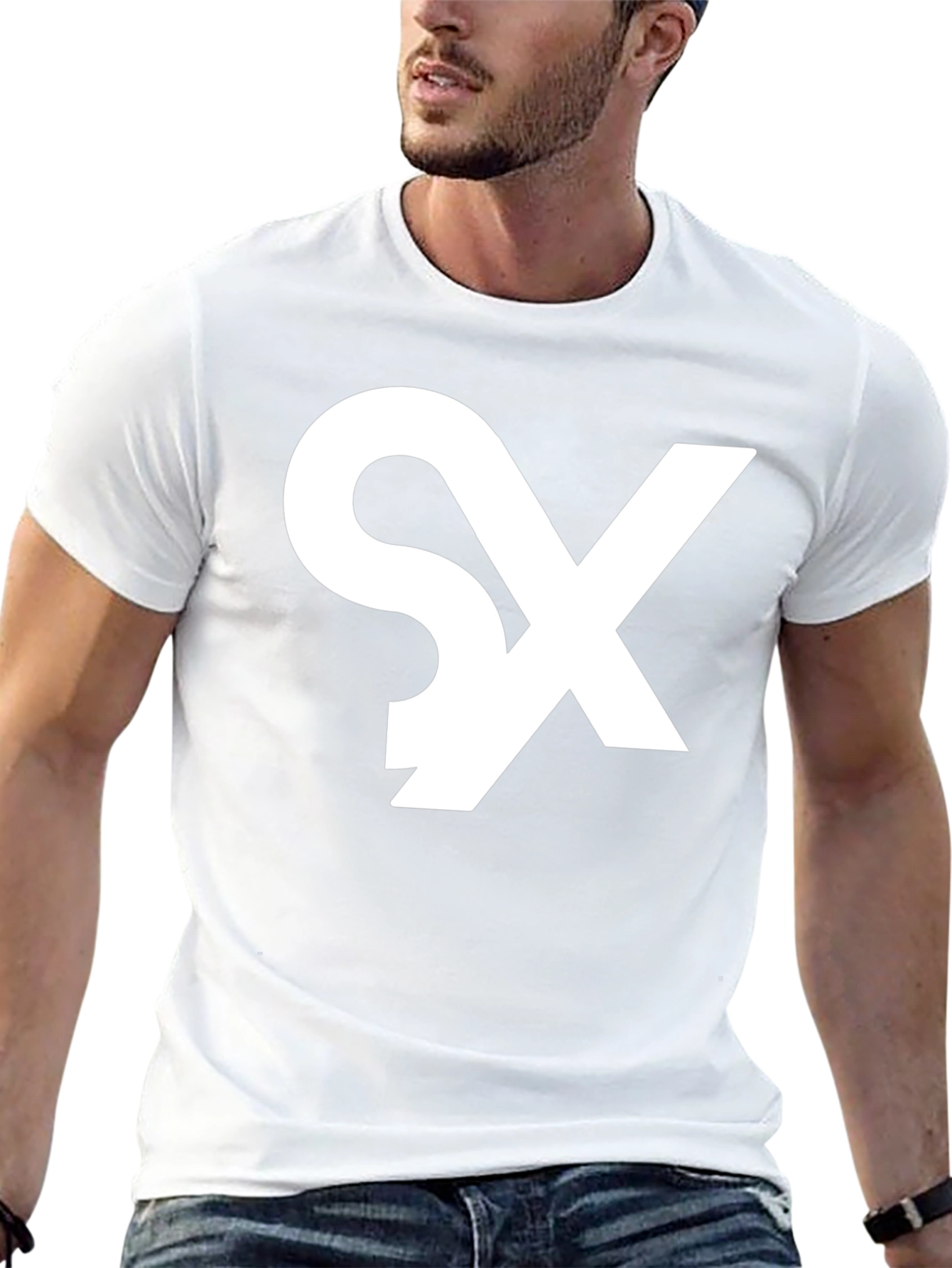 Modern SX Graphic Print Black T-Shirt