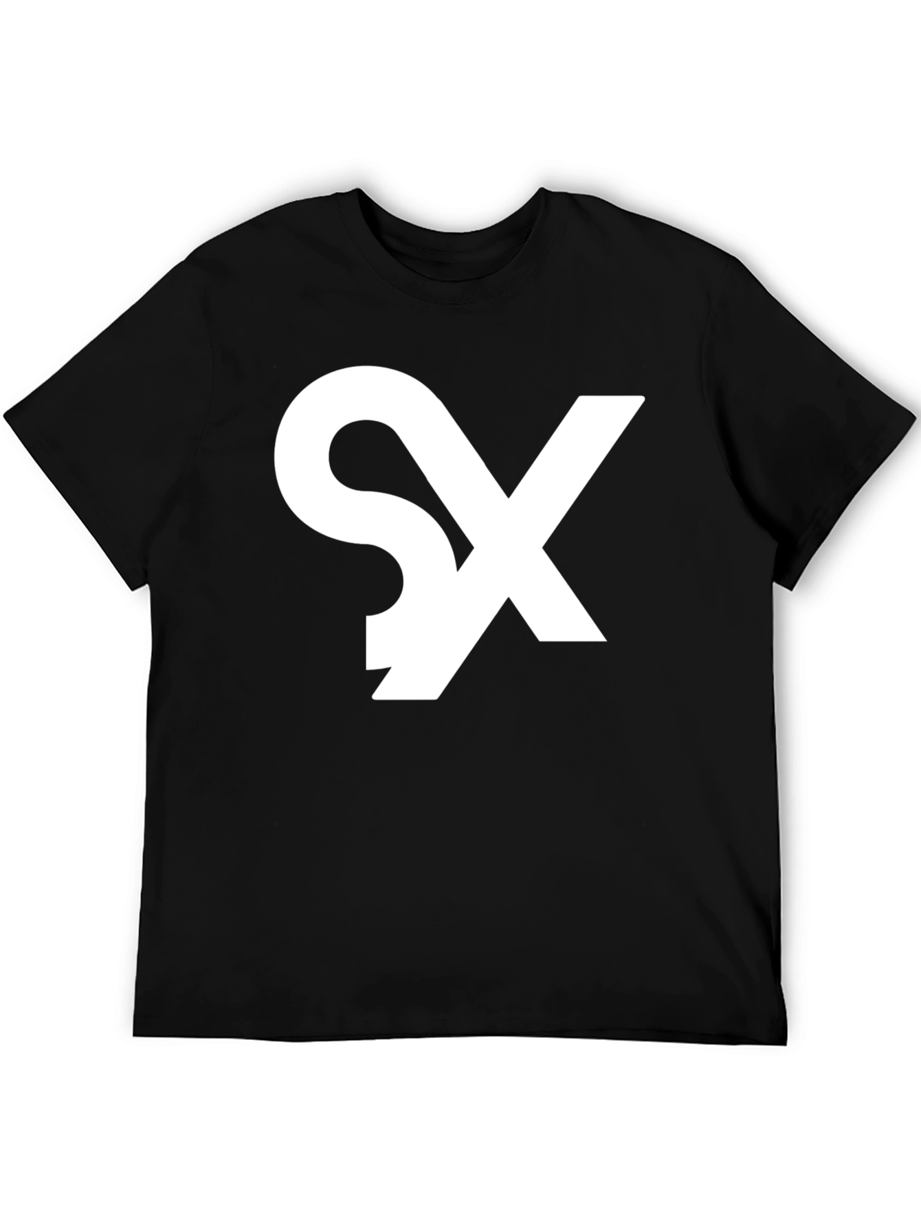 Modern SX Graphic Print Black T-Shirt