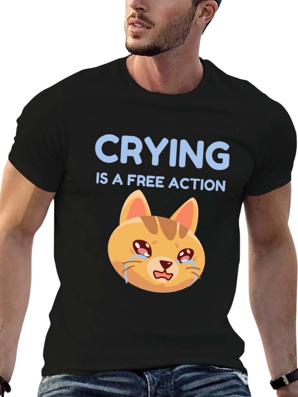 Crying is a Free Action T-Shirt