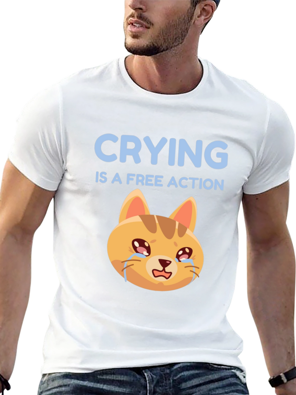 Crying is a Free Action T-Shirt