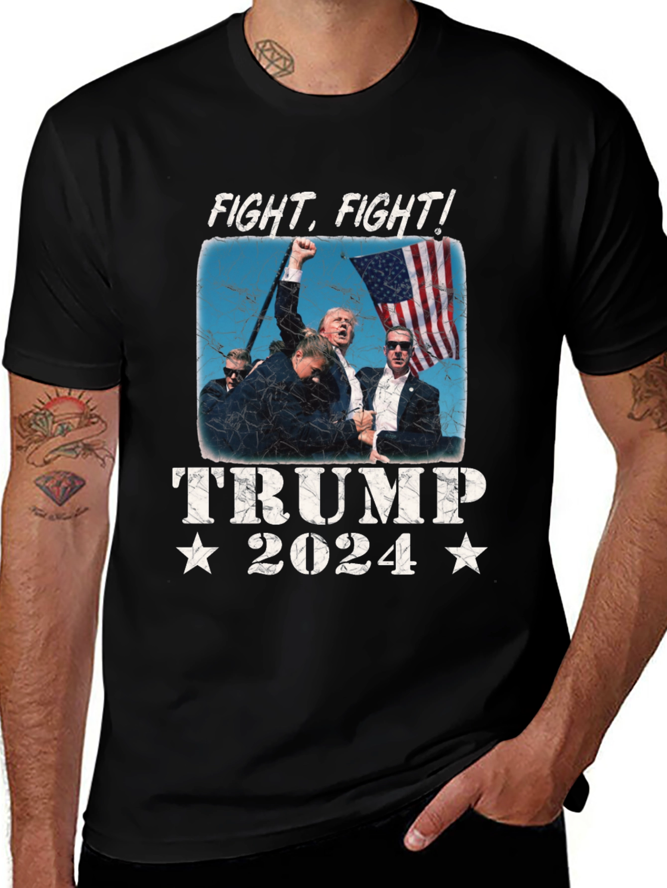 Fight! Trump 2024 Graphic T-Shirt