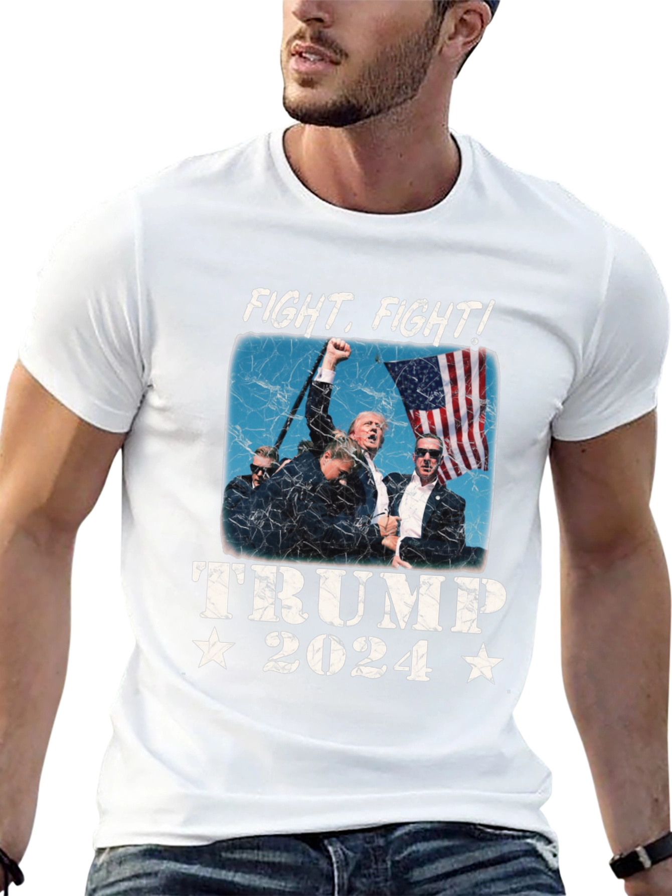 Fight! Trump 2024 Graphic T-Shirt
