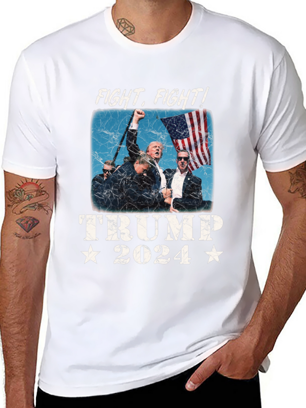Fight! Trump 2024 Graphic T-Shirt