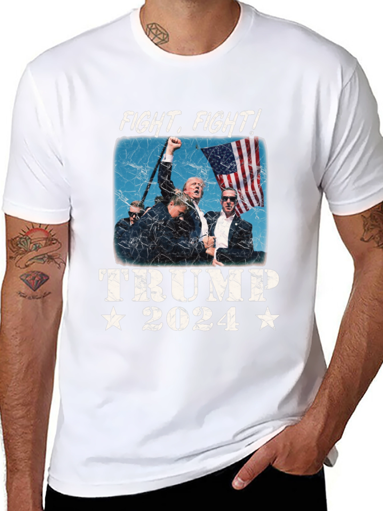 Fight! Trump 2024 Graphic T-Shirt