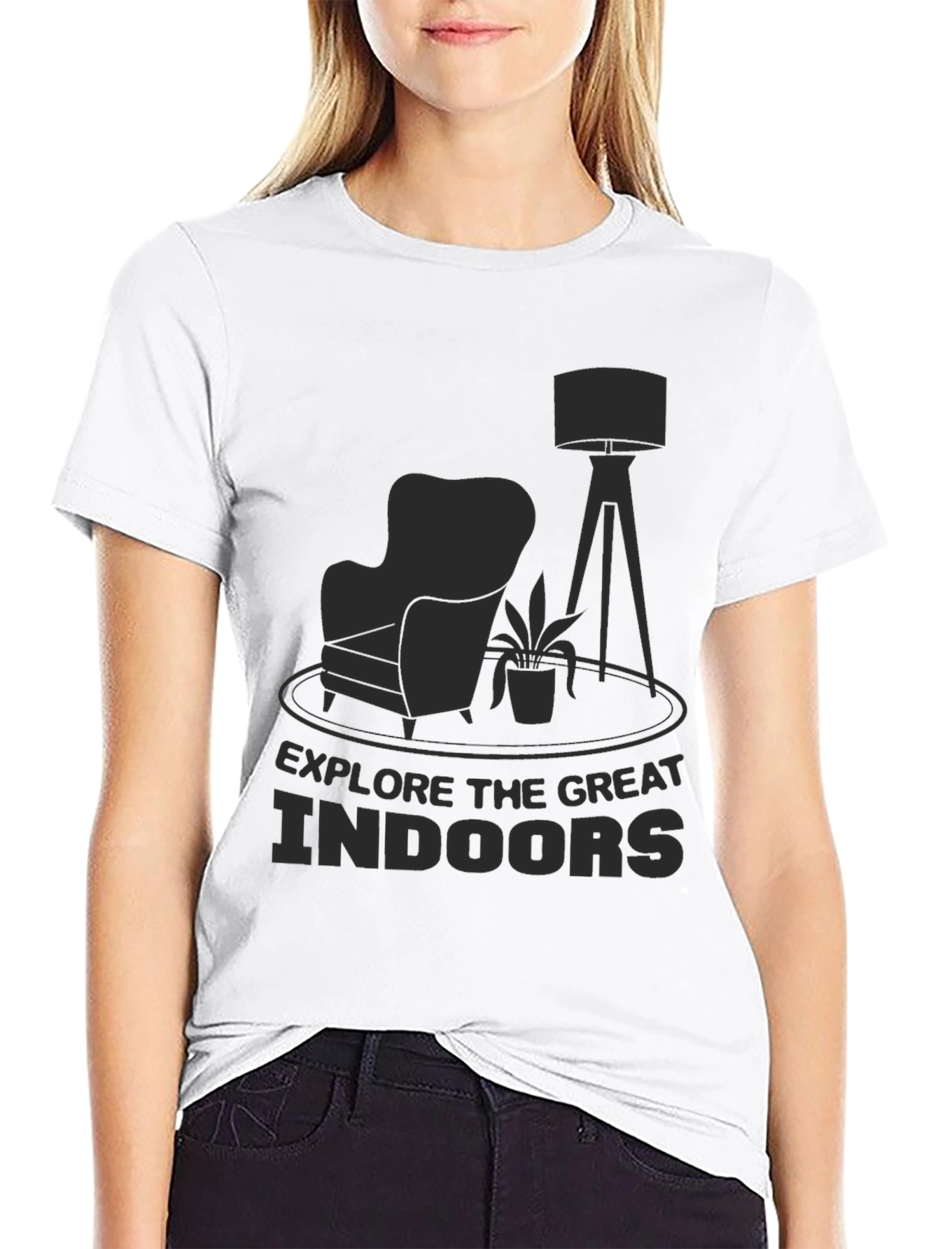 Explore The Great Indoors Graphic T-Shirt