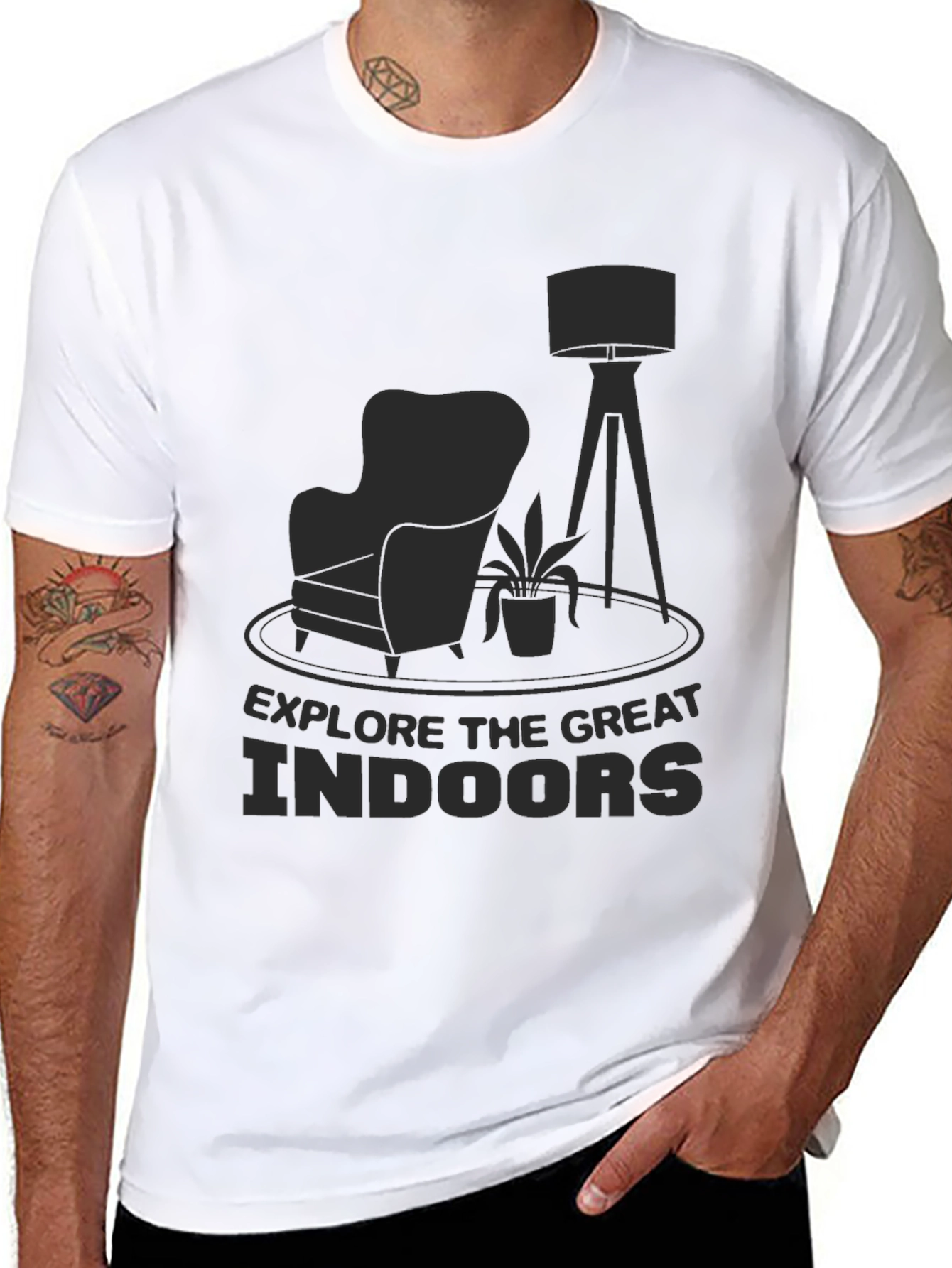 Explore The Great Indoors Graphic T-Shirt