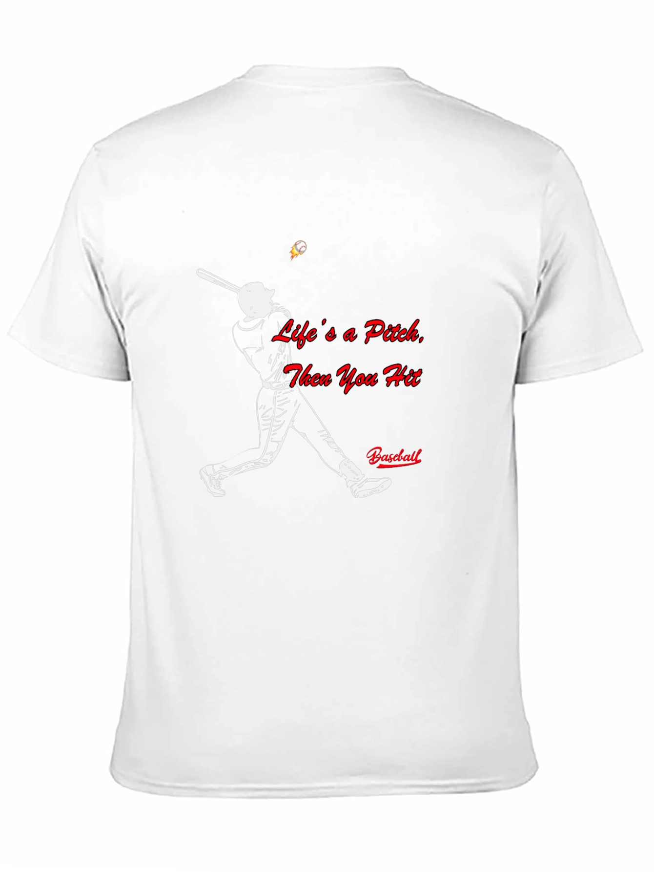 Baseball Life Pitch Black T-Shirt
