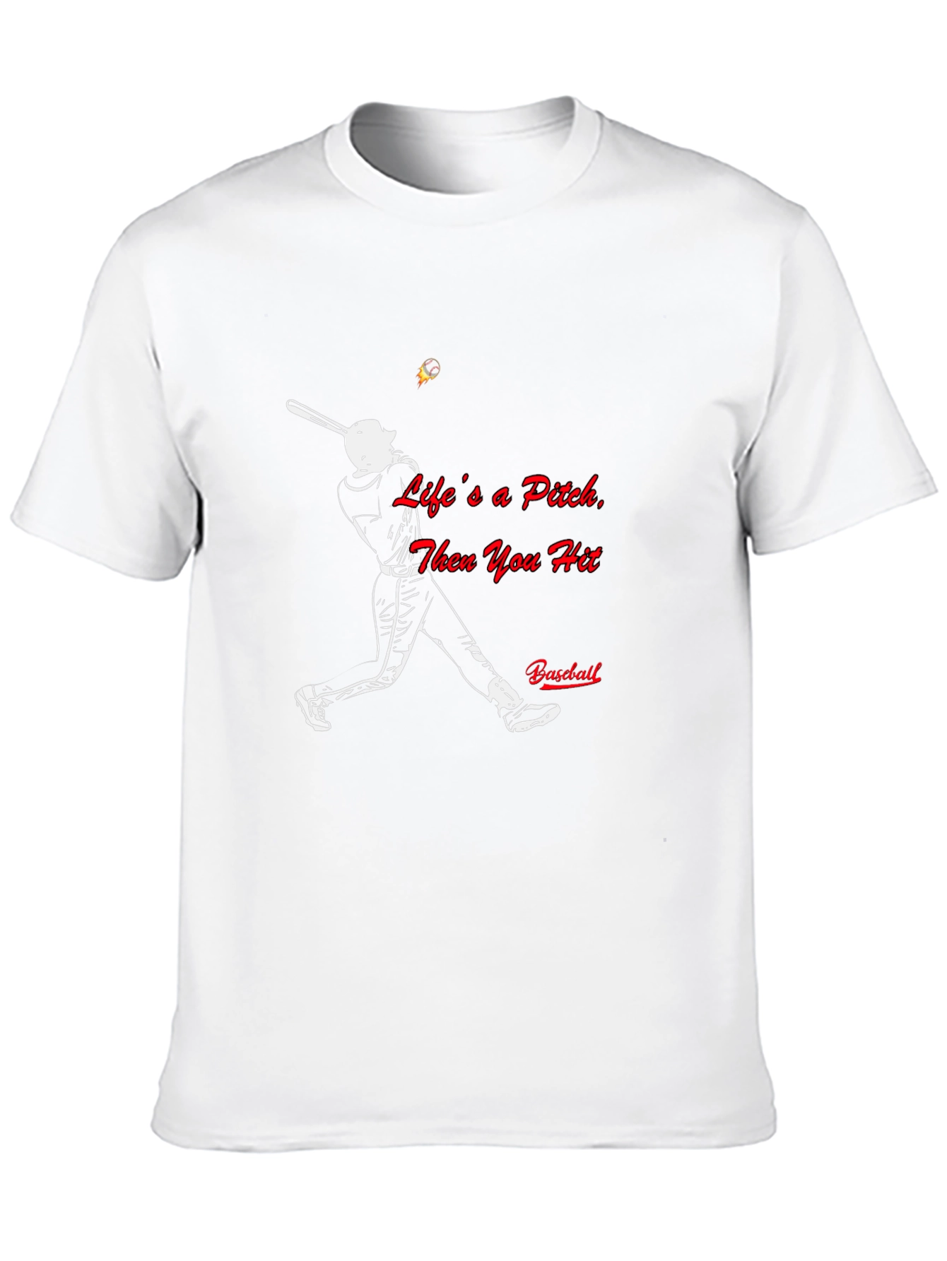 Baseball Life Pitch Black T-Shirt