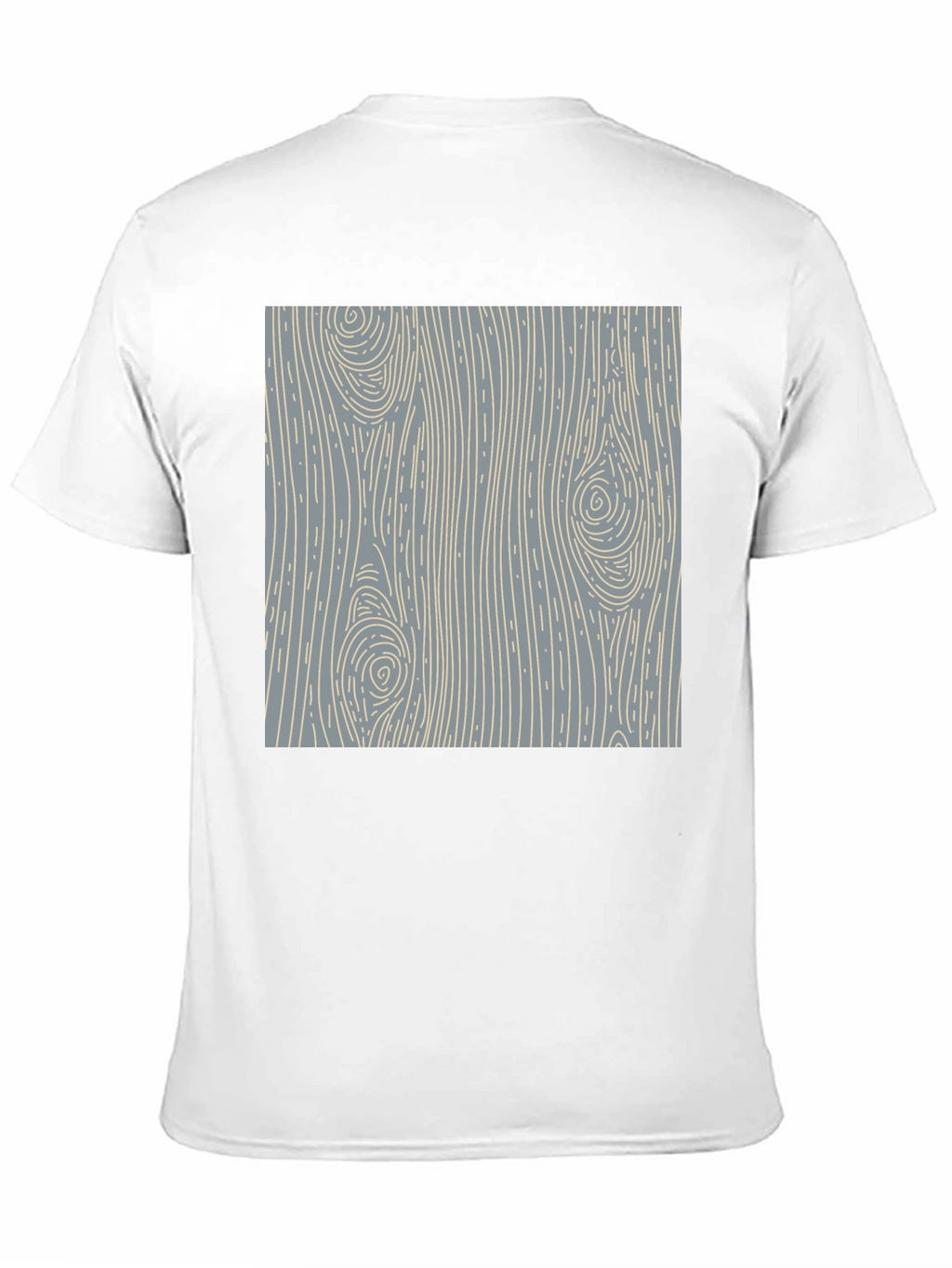 Wood Grain Pattern Black T-Shirt