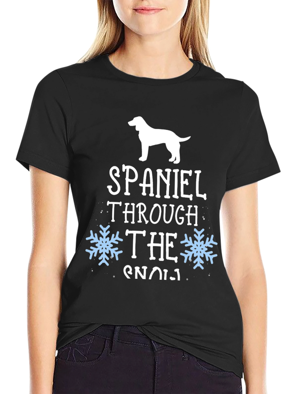 Spaniel Through the Snow T-Shirt