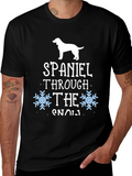 Spaniel Through the Snow T-Shirt