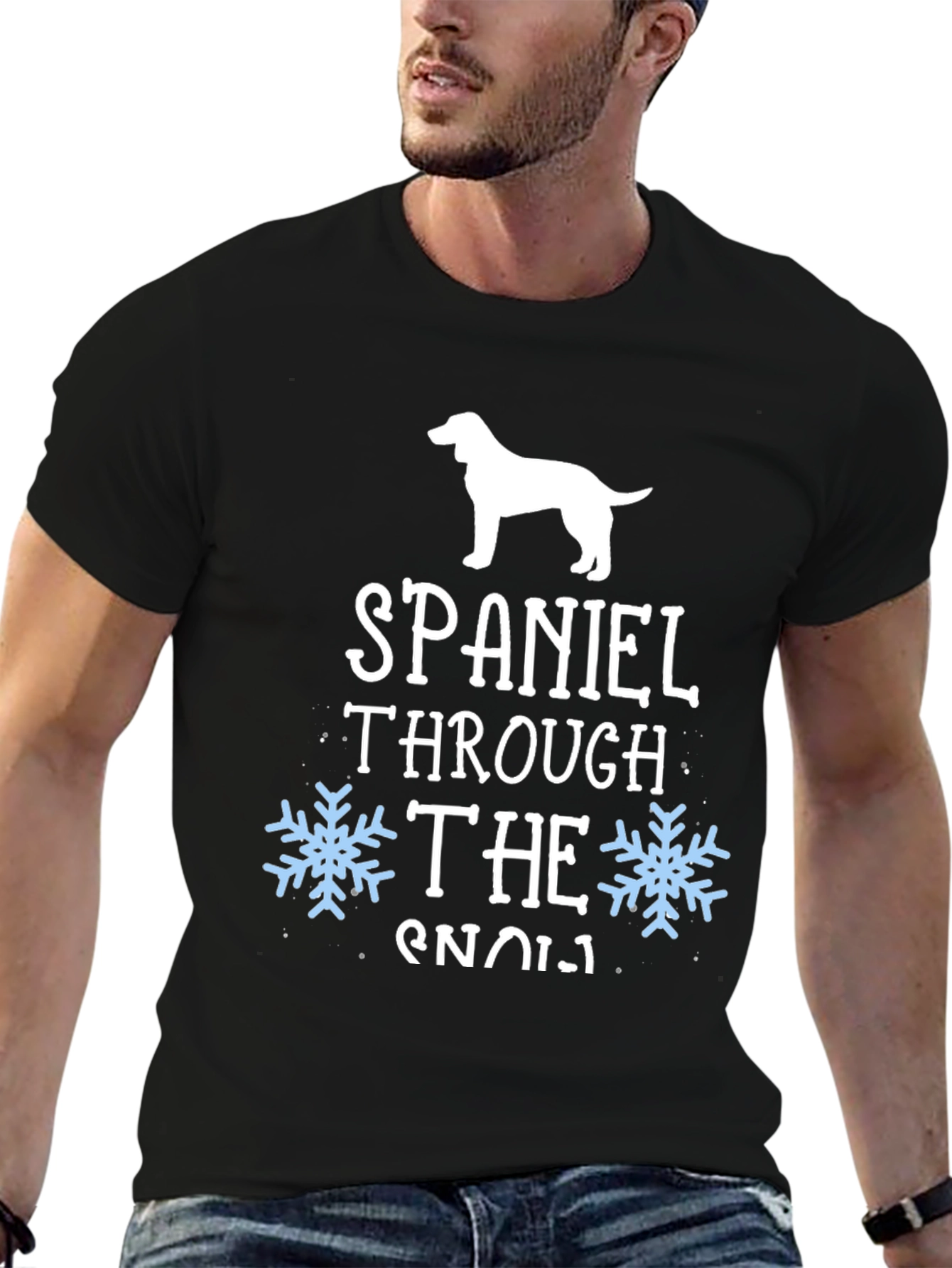 Spaniel Through the Snow T-Shirt