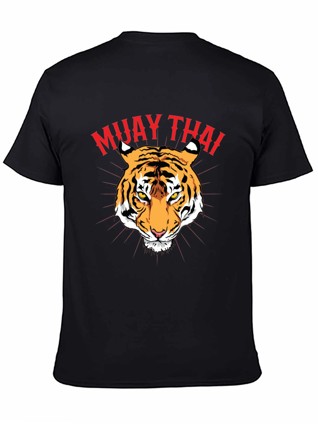 Muay Thai Tiger Graphic Tee - Black