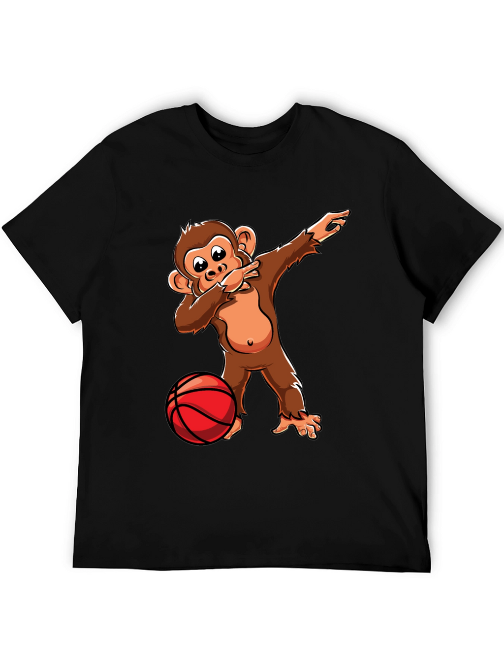 Dabbing Monkey Basketball T-Shirt