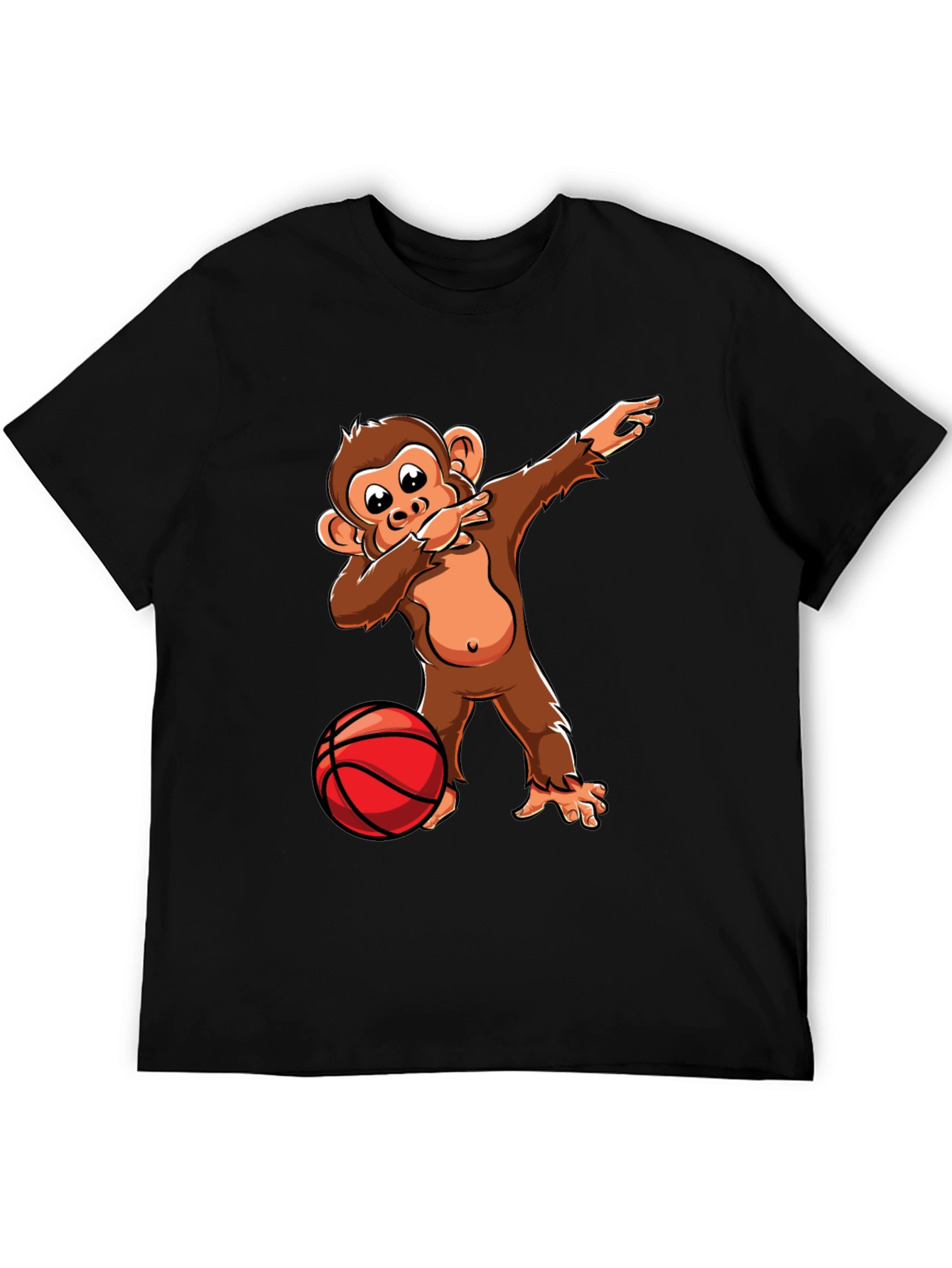 Dabbing Monkey Basketball T-Shirt