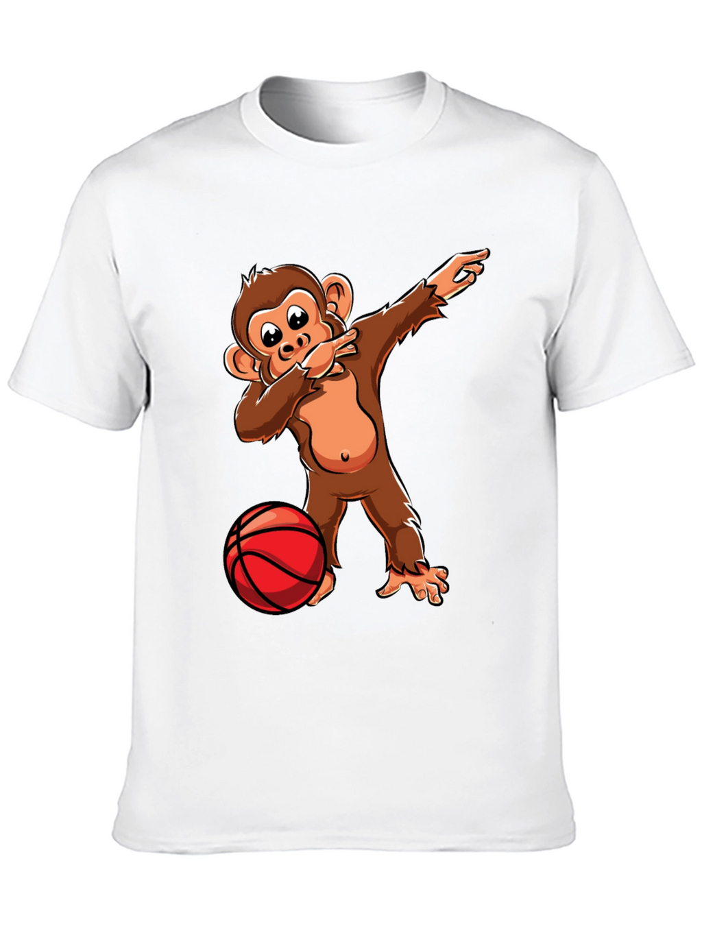 Dabbing Monkey Basketball T-Shirt