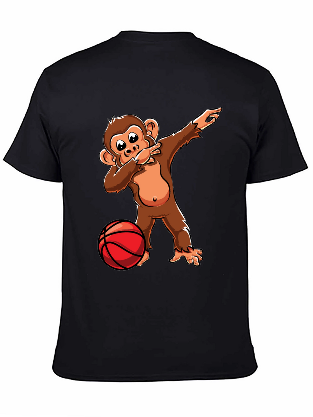 Dabbing Monkey Basketball T-Shirt